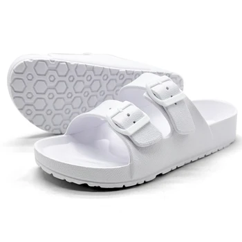 Comwarm Women's Fashion Summer Slippers New Outdoor Soft Sole Non-slip Beach Sandals Casual EVA Slides Couple House Flat Slipper