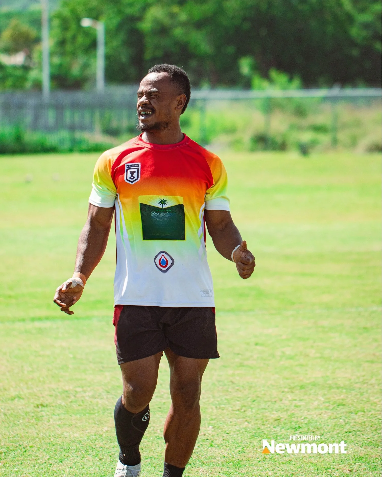 Orchids/Crusaders/Papua New Guinea PNG Kumuls player training T-shirt/Blues model HERITAGE premium jersey