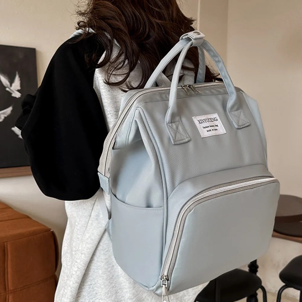 Multifunctional Mommy Backpack Large Capacity Oxford Cloth Baby Diaper Bag Wear-resistant Portable Mommy Shoulder Bag Travel