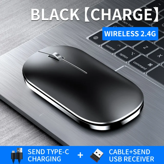 Wireless Bluetooth Mouse Rechargeable Silent Ergonomic PC Gaming Mouse For iPad Mac Tablet Macbook Air Laptop Business Office small computer mouse Mice