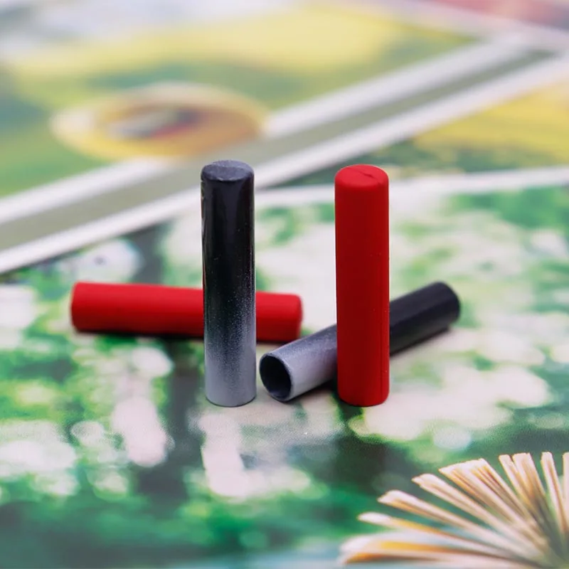 Weiou Lace Decorative Tips 24.5*5MM Red/Black Spray Painted Rope Heads Canvas Boot Sneaker Lacet Metal Aglets 100pcs Wholesale