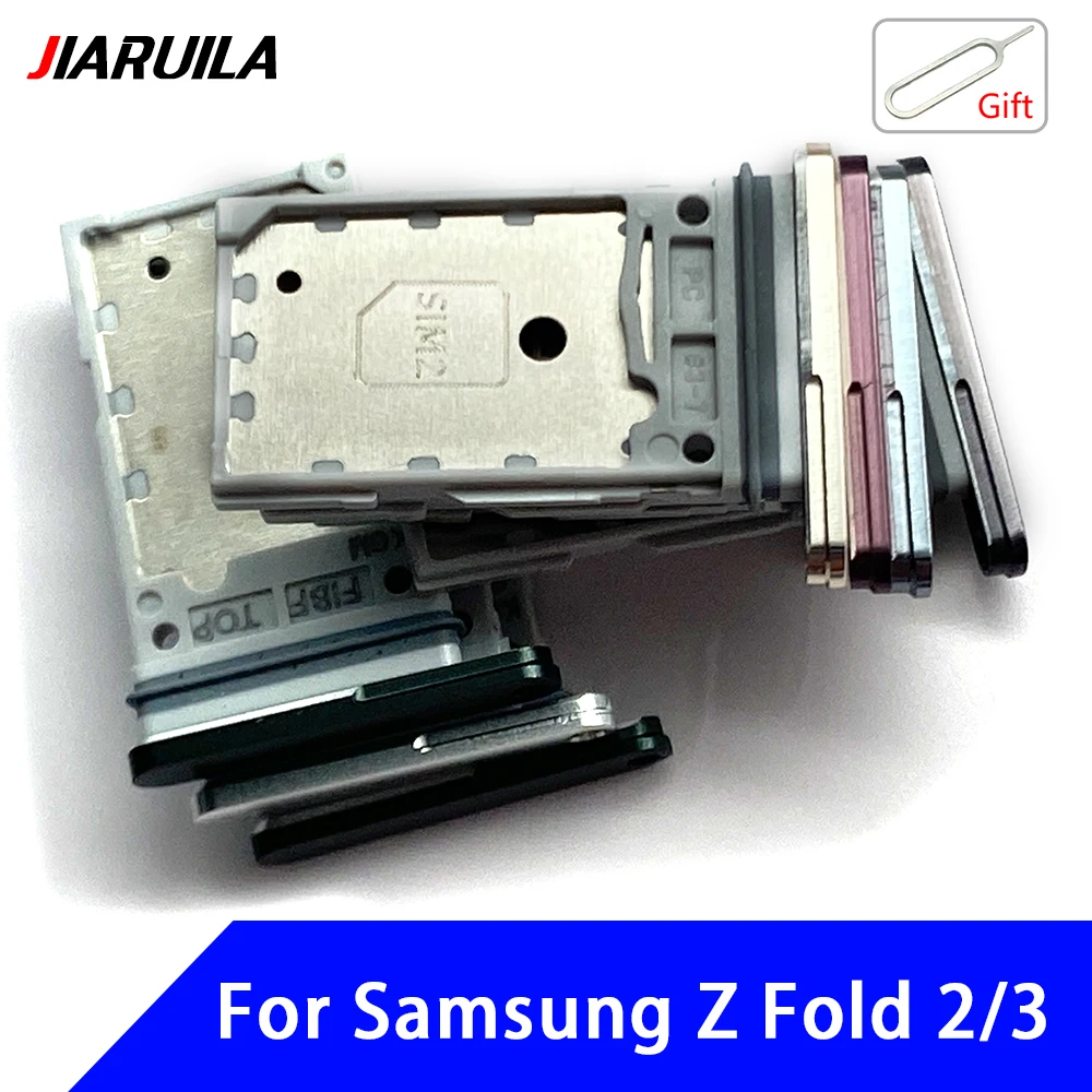 

New Sim Card For Samsung Z Fold 2 3 4 Fold2 Fold3 Fold4 F9000 F9160 F9260 F9360 W21W22 W23 Sim Tray Holder Slot Repair Part