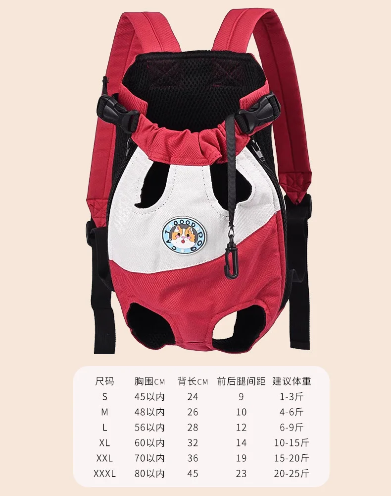 thumbnail image 1 of Mochila transportadora para perros y gatos, bolsa transportadora para cachorros, mochila de viaje para exteriores, mochila transportadora portátil y transpirable para perros y gatos, 1 of 5