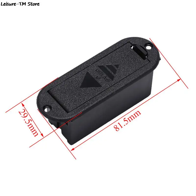 

Replacement Battery Holder Box 9V Battery Box Case Cover Holders For Guitar Bass Pickup For Ukulele With Wires