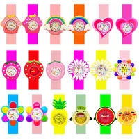 Baby Watch 3D Cartoon Kids Birthday Gift Girl Boy Children Study Time Toy Clock Free Spare Battery 1
