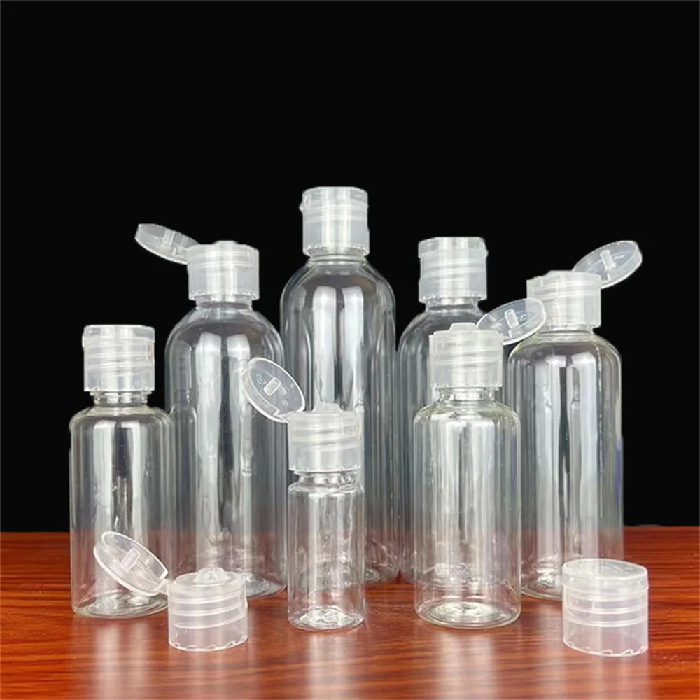 Refillable Transparent Travel Bottles, 10-100ml, Multi-use Cosmetic Dispensers