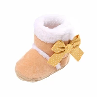 Autumn Winter Warm Newborn Baby Girls Boys Boots Shoes Toddler Soft Sole Fur Snow Boots Infant Toddler Cotton-Padded Shoes 5