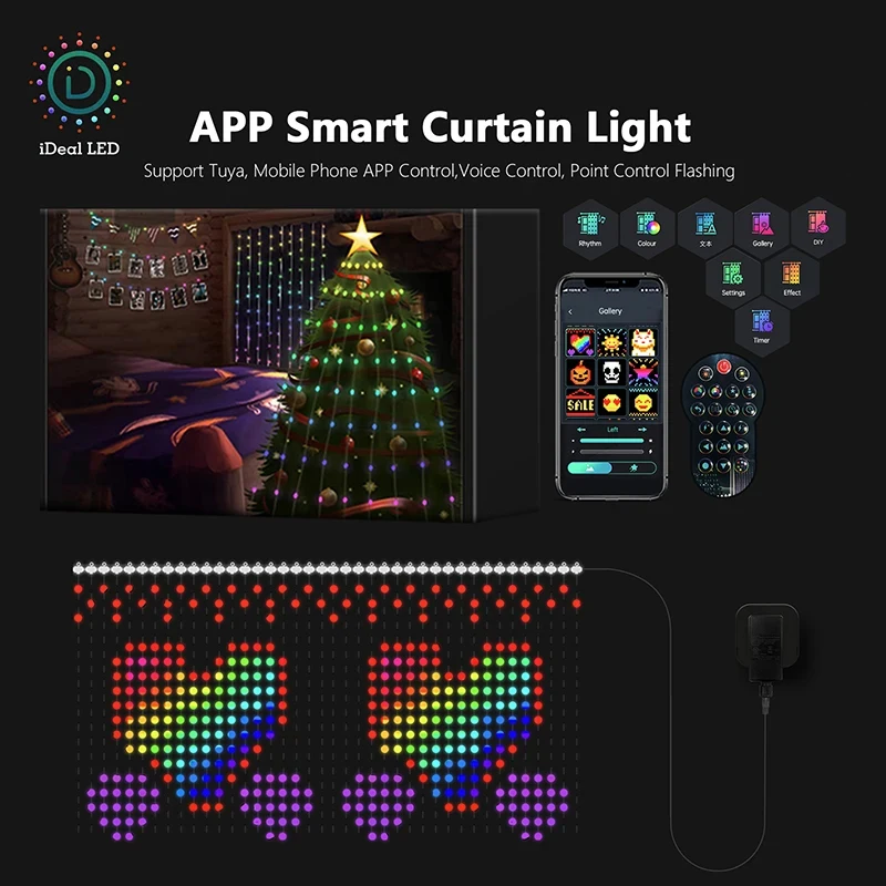 ybx-zn-intelligent-led-curtain-light-rgb-ic-fantasy-fairy-tale-theme-light-app-diy-graphic-led-display-party-new-year-light