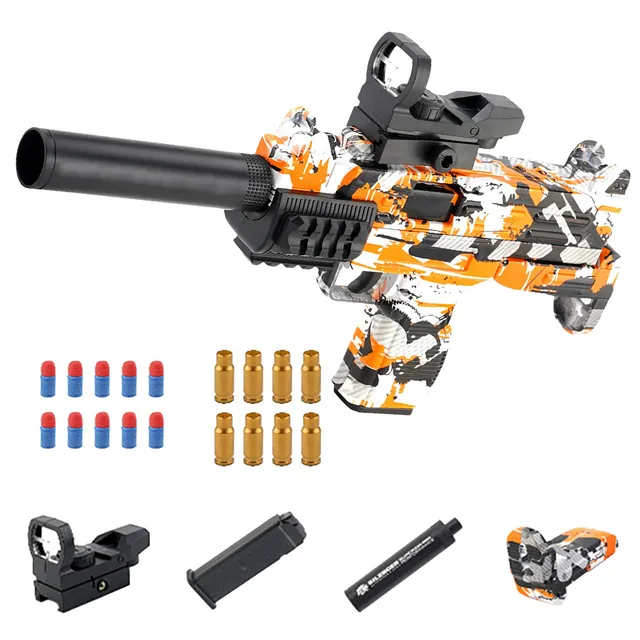 Soft Ball Toy Shock Wave Toy Submachine GunFoam Bullet Ball Shock Wave With Scope Children's Gift Educational Toy 12er Pack 6