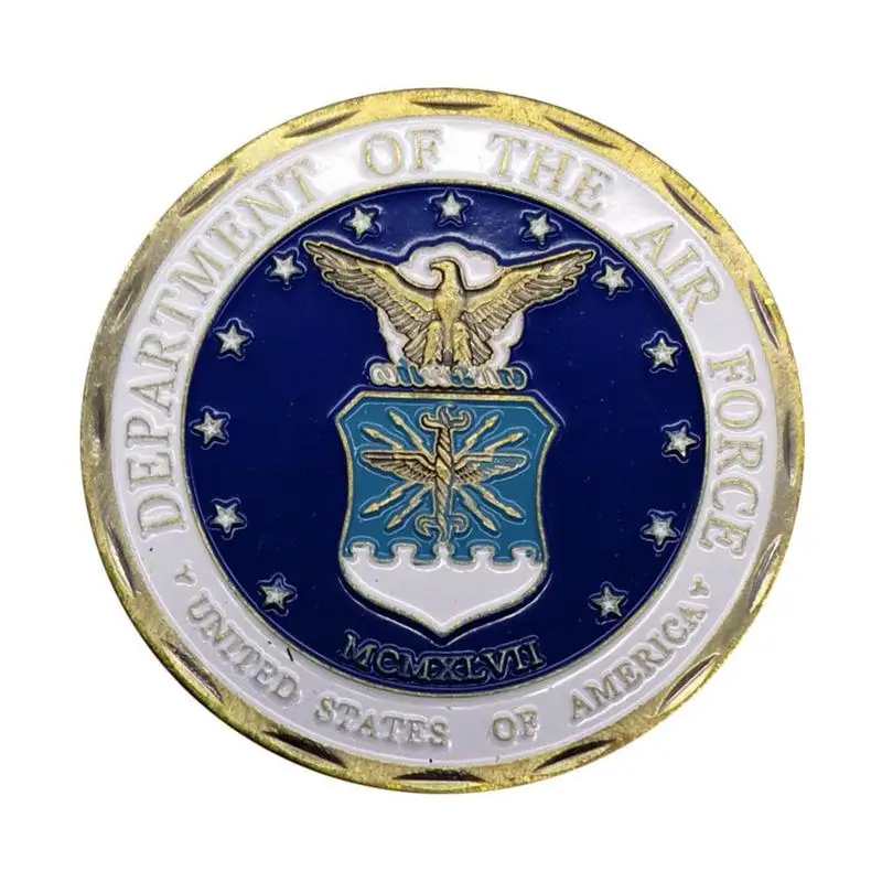 Sfida Moneta Usa Air Force Eagle Pattern Copia Commemorativa Collezione Di Monete Souvenir Commemorativi Decorazione Della Casa