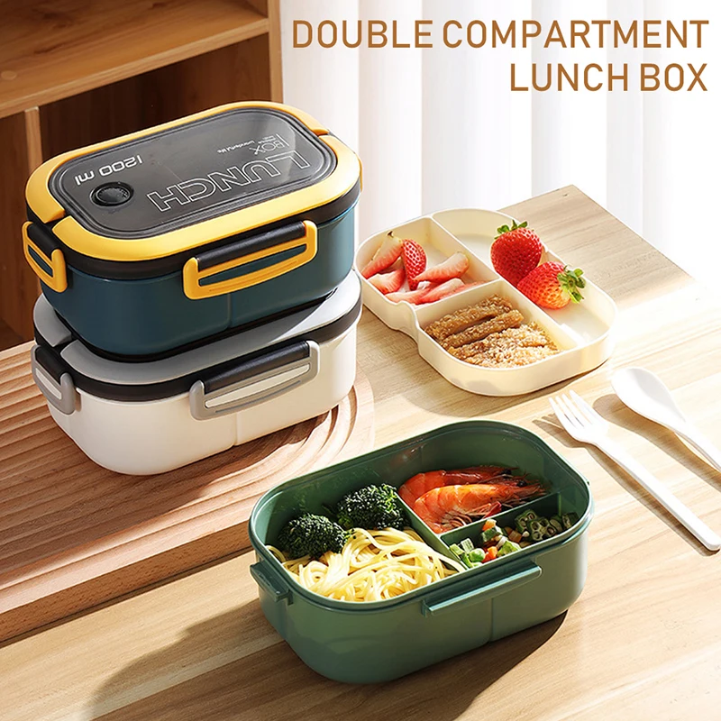 1pc Multi-functional Lunch Box Student Thermal Insulated Bento Box,  Suitable For Students, Office Workers, And Outdoor Activities, Portable