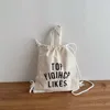 Kids Backpack Drawstring Closure Kids School Bags Children's Plaid Backpack For Boys Girls Canvas Bag School Bags 6
