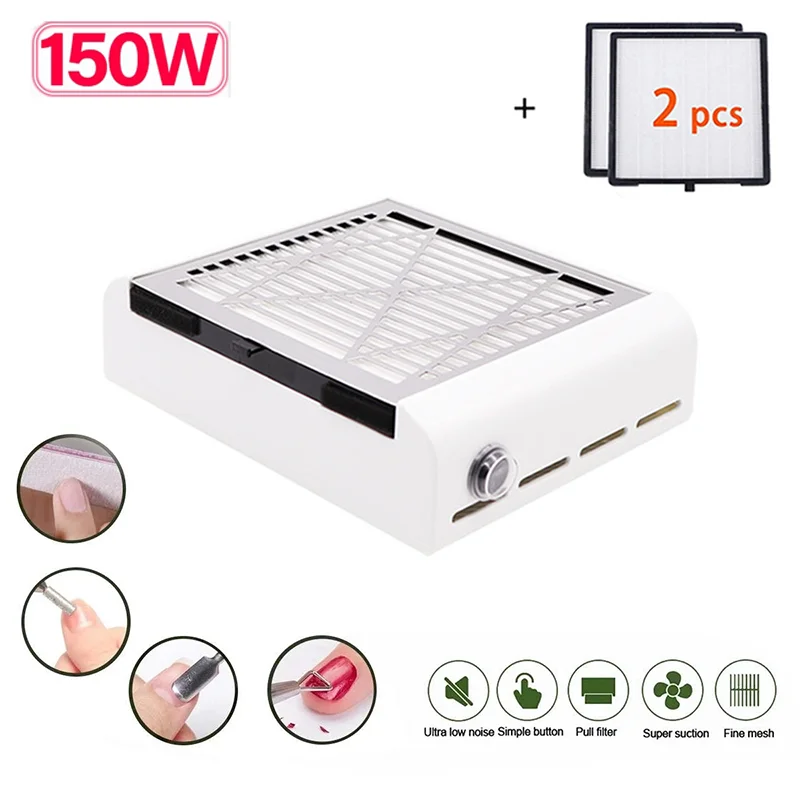 150W Nail Vacuum Cleaner Nail Dust Collector Professional Material Nail