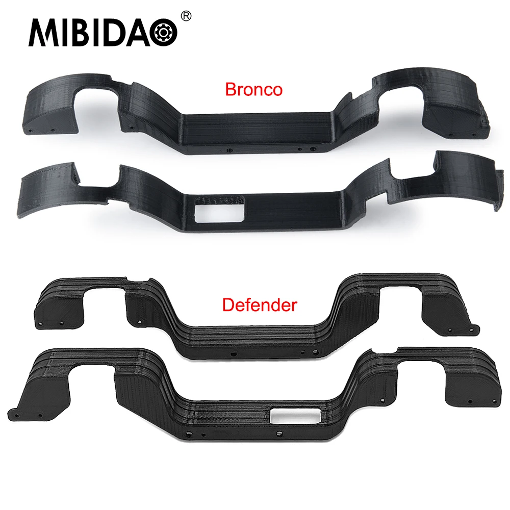 

MIBIDAO Carbon Fiber Fender Tire Cover Liner Fenders Mudguard for TRX-4M Defender Bronco 1/18 RC Crawler Car Model Upgrade Parts