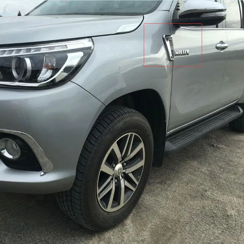 ABS Chrome Accessories Decorative Trim Arch Hood for Toyota Hilux Revo Rocco hilux 4x4 4x2 SR5