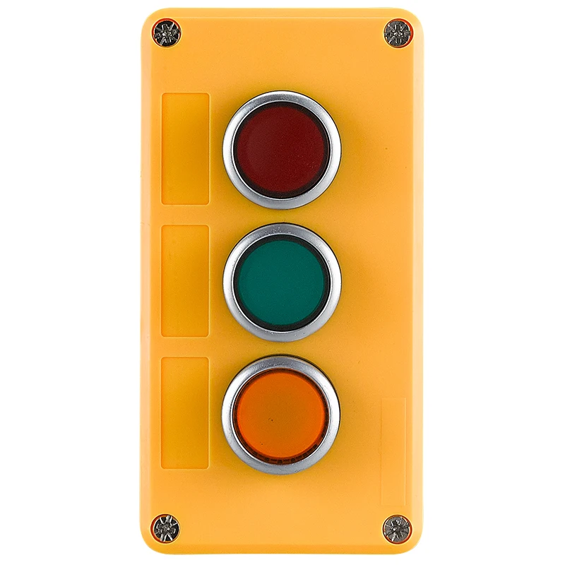 Button switch control box plastic hand-held self starting button waterproof box electrical industrial emergency stop LA38