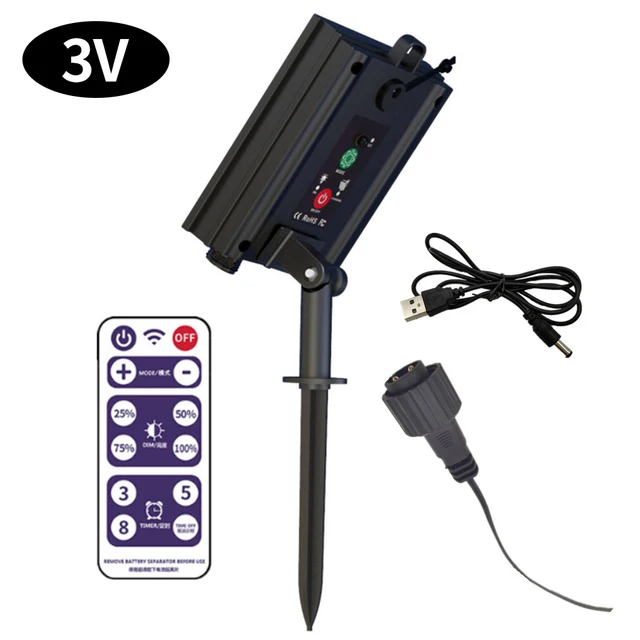 Solar Battery Box Kit Pack Powered Lithium Panel Light With Drill