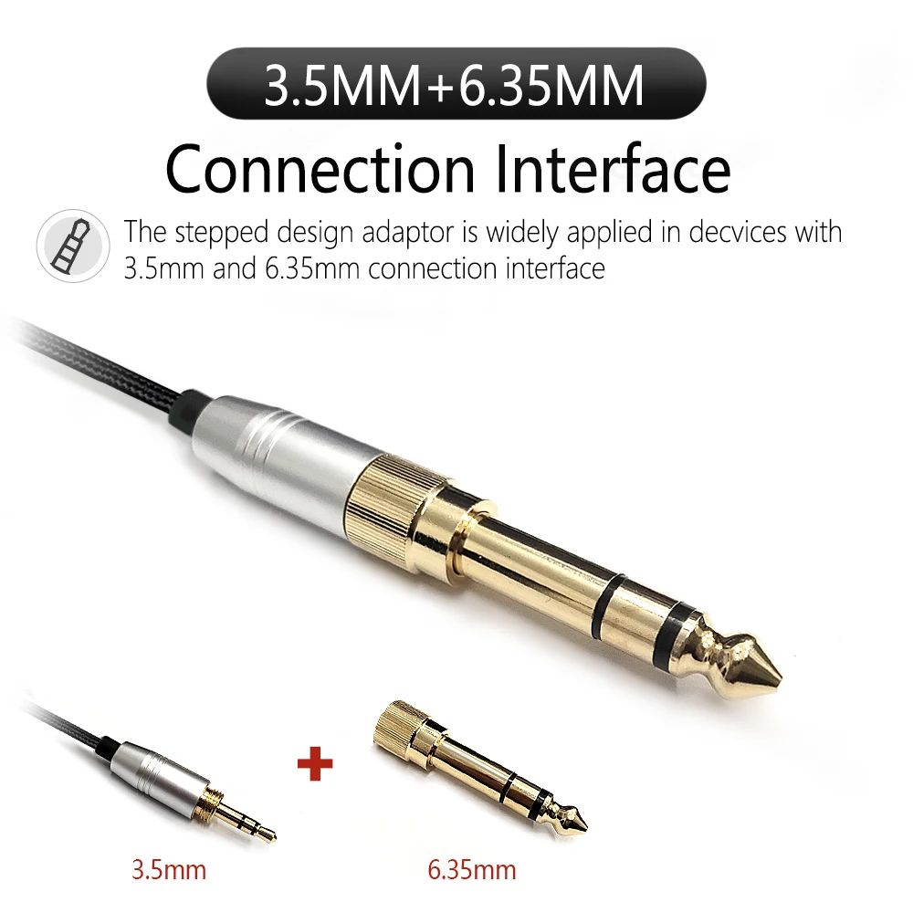 Mini XLR 3pin to 3.5mm/6.35mm High purity 5N OFC Headphone Balanced Adapter Audio Cable for AKG-K240 K141 K271 K702 Q701 K712