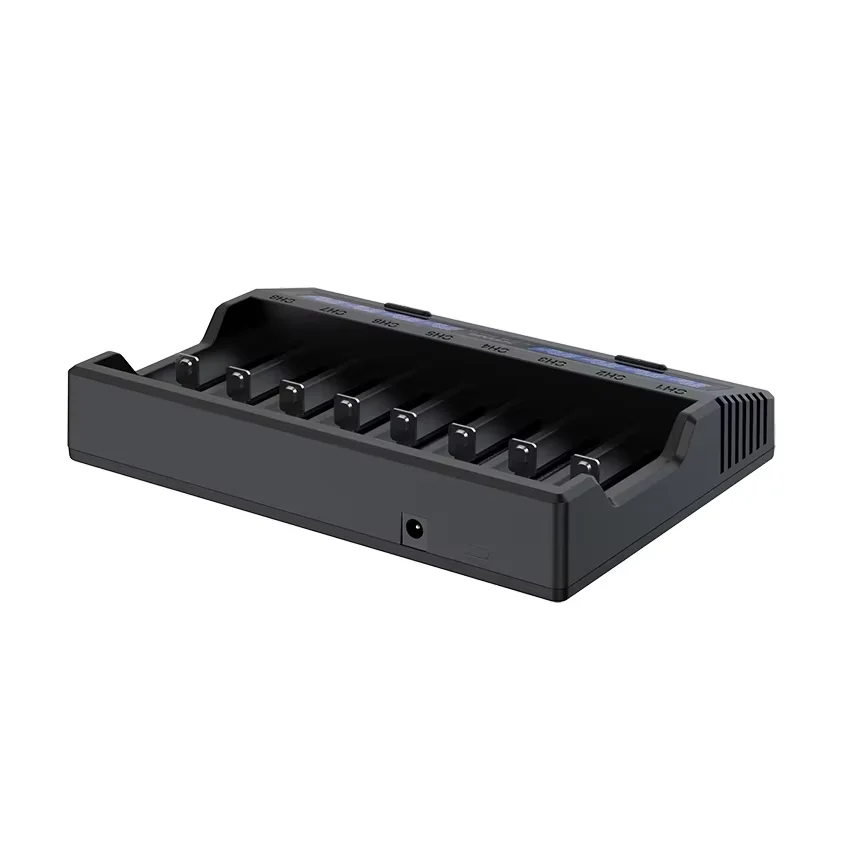 Fast Charger XTAR VC8 Plus 18650 21700 Battery Charger 12V DC Input 3A Intelligent LCD Display
