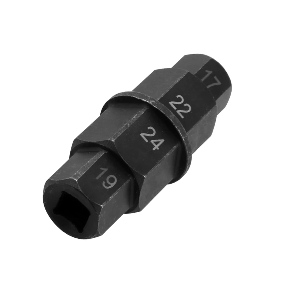 육각 알렌 키 소켓 스핀들, 4 in 1 오토바이 프론트 액슬, 야외 개인 오토바이 액세서리, 17mm, 19mm, 22mm, 24mm