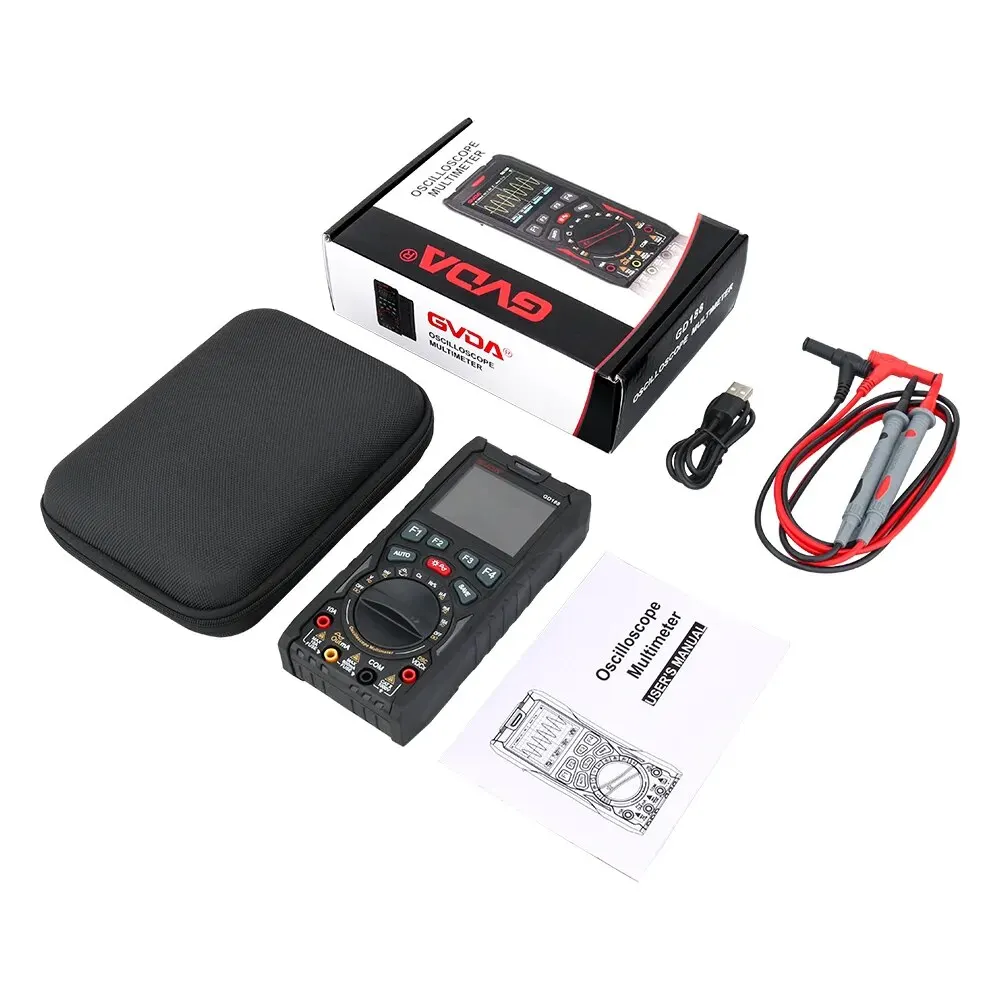 GVDA Digital Oscilloscope 50MS/s Sampling Rate 12MHz Analog Bandwidth Multimeter Tester Signal Generator With Waveform Storage 6