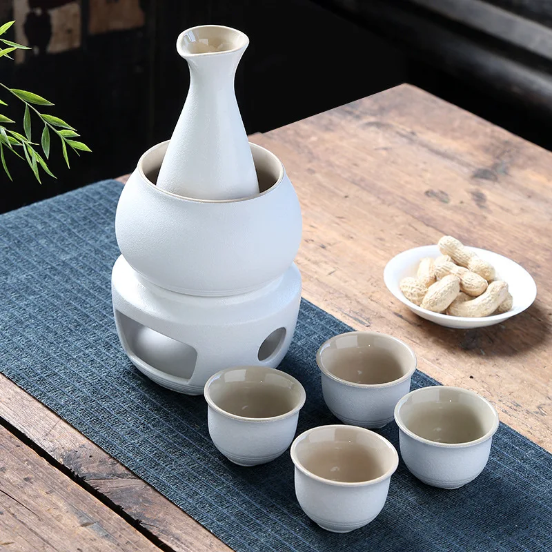Ceramic Sake Set Ceramic Sake Set Cups With Warmer Keep Sake Storage Gift Box Traditional Porcelain Pottery Hot Saki Drink