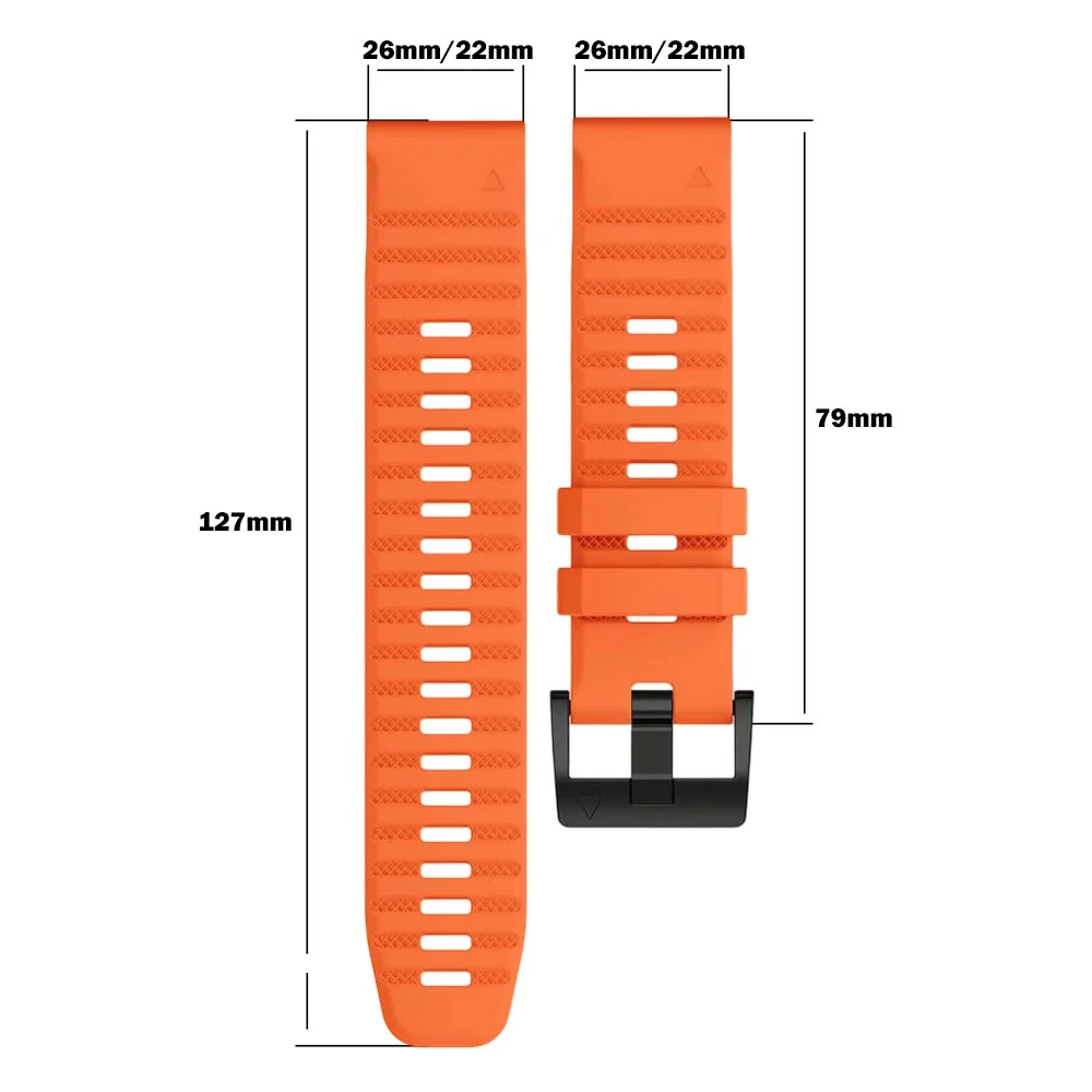 Official Original Silicone Outdoor Band, 26mm/22mm Quickfit Strap