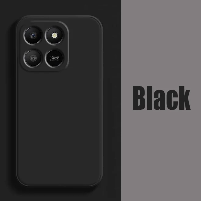 Liquid Silicone Soft TPU Cover for Honor Smartphones - For Honor X7d and 400 Smart Series