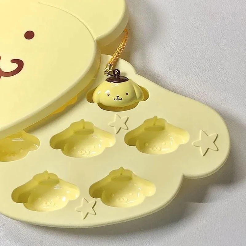 

Sanrio Kawaii My Melody форма для льда Cinnamoroll помпон пуриновый мультяшный летний бытовой кубик льда коробка для льда ледяной продукт