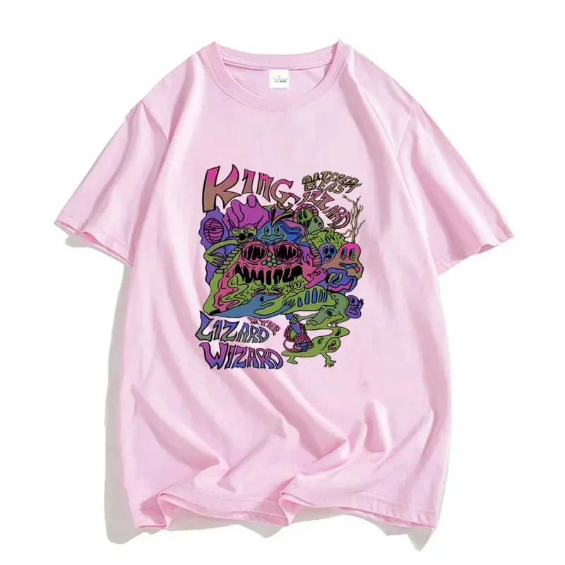 

KingGizzard & TheLizardWizardT-shirtsMENFashionFourSeasonsTShirts100 % CottonTshirtsO-NeckHighStreetMangaGraphic