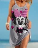 Disney-Robe d'été élégante pour femme, vêtements grande taille, robes de soirée, 7XL, 8XL, 9XL, 2024 3