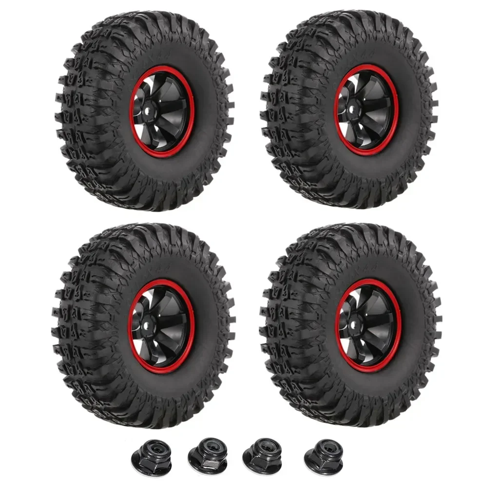 

4PCS 118MM 1.9" Rubber Rocks Tyres / Tires for 1:10 RC Rock Crawler car for Axial SCX10 90047 D90 D110 TF2 TRX-4