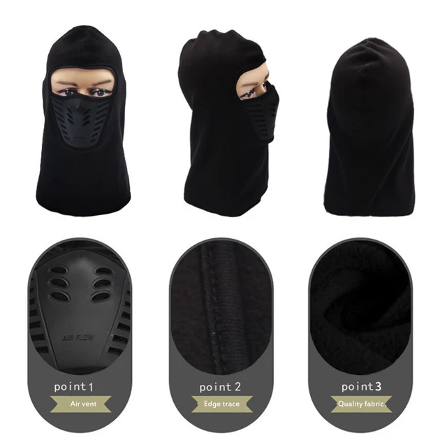 Outdoor Mask Hat Riding Men And Women Thickened Fleece Hat Face Protection Riding Equipment Warm Windshield Winter Hood 2
