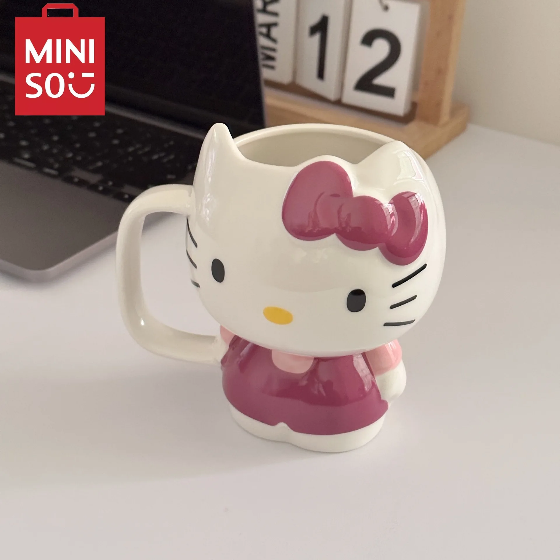 

MINISO 500ml Hello Katie Mug Home Mug Ceramic Mug Gift for Girls Birthday Gift