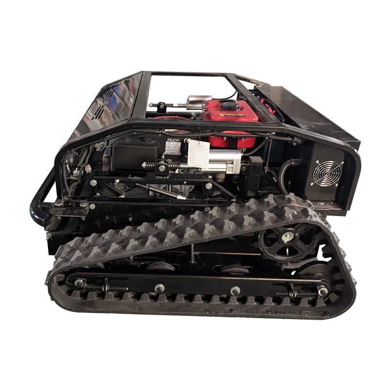 Customized 200m intelligent remote control lawn mower gasoline powered high horsepower crawler lawn mower farm lawn mower 2