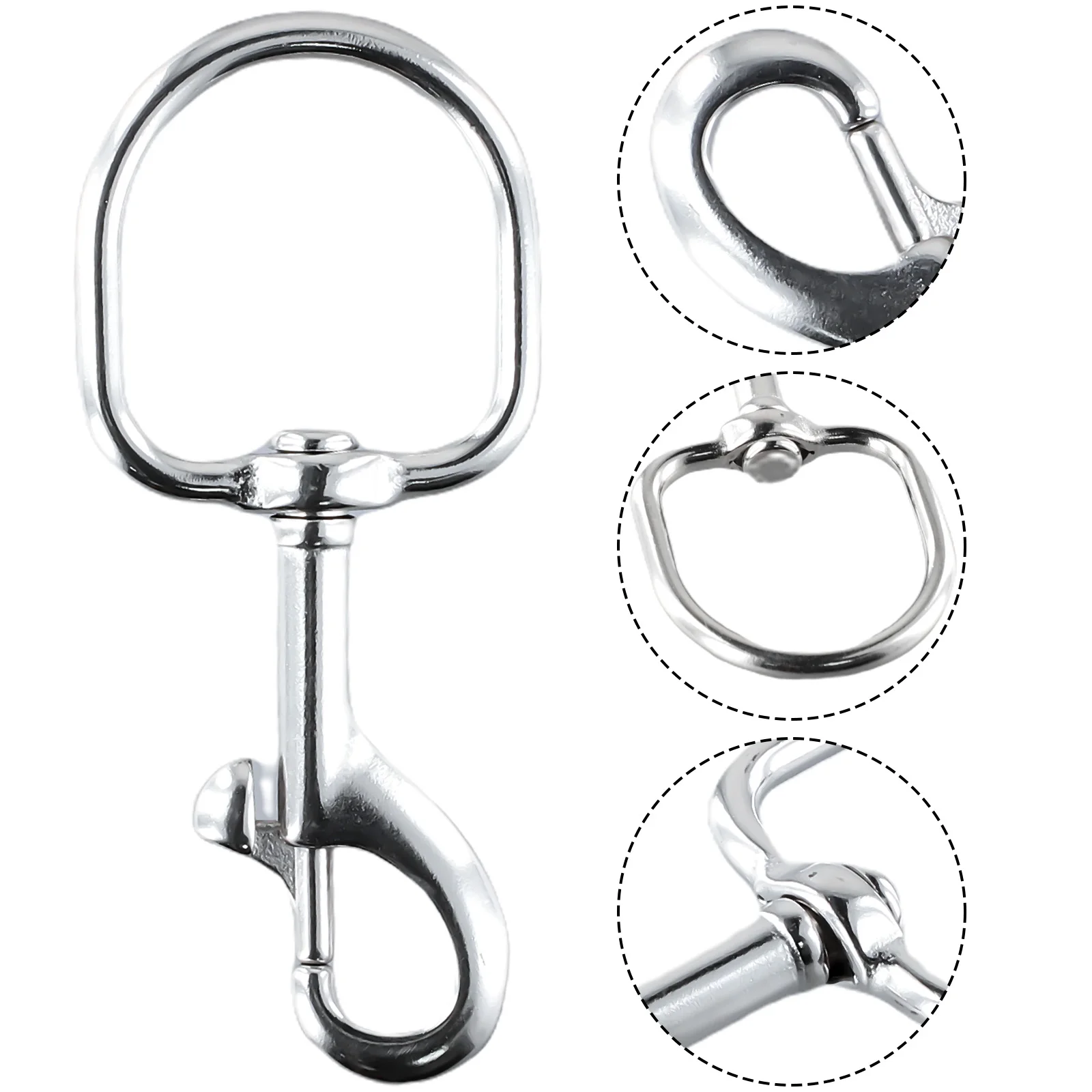 

Clasps Hook Swivel 103*45mm 316 Stainless Steel About 48g Bolt Diving Eye Flag For Hook Keyring Scuba Snap Newest