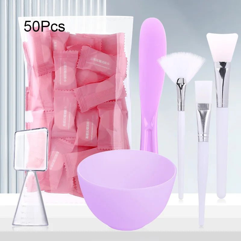 7-Piece Face Mask Mixing Bowl Kit with Brushes and Spatula