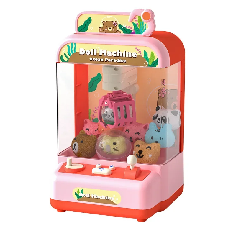 Children's Toys Fun Claw Game Console Small Household Clip Toy Candy Game Equipment Christmas Gift Vending Machine Music Sound 5
