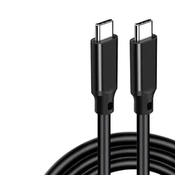 Premium USB 3.2 Type - C to Type - C Cable with PD 100W and ThunderBolt 3 Support - 3m (Black)