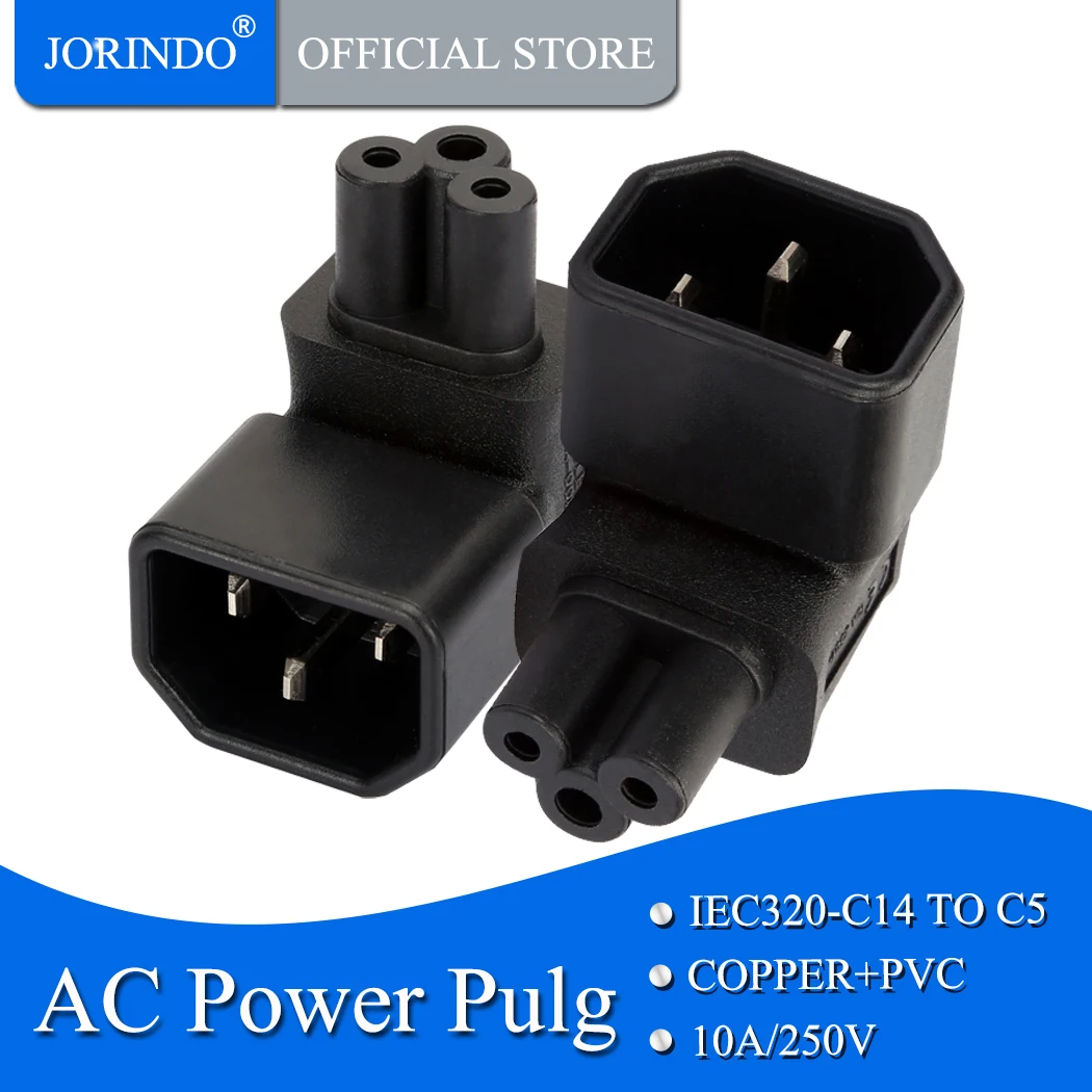 Адаптер IEC 320 3-полюсная розетка C14 для штепсельной вилки Cloverleaf Micky C5 прямая