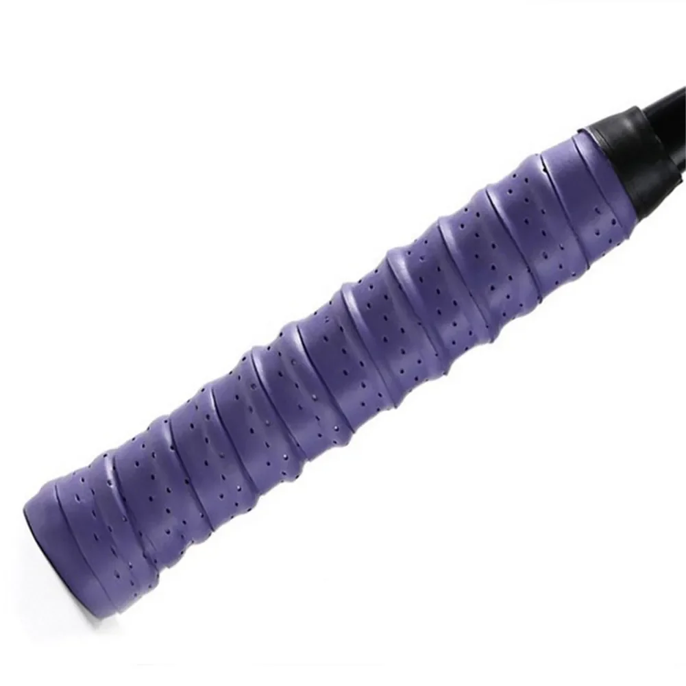 Racket Grips Racket Tape Badminton Overgrip Sweatband Grip Tape Thickened Tennis Racket Grip Tape Anti Slip Perforated Super Absorbent Tennis Handle Tape