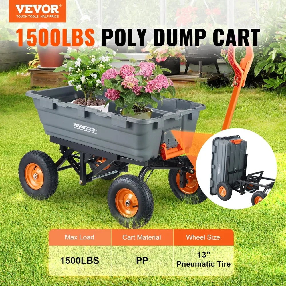 XMSJ Garden Dump Cart image 2