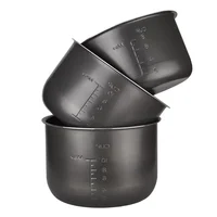 Doublure d'autocuiseur électrique, pot de riz antiadhésif, accessoires intérieurs en cristal noir, pièces Midea, 1.6 L, 3L, 4L, 5L, 6L 2