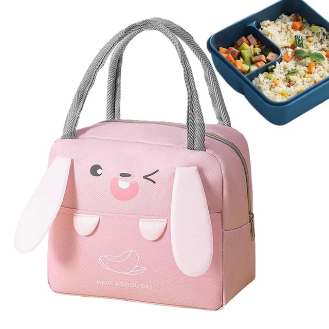 Cartoon Lunch Bag Insulated Lunch Box Large Capacity Tote Bags