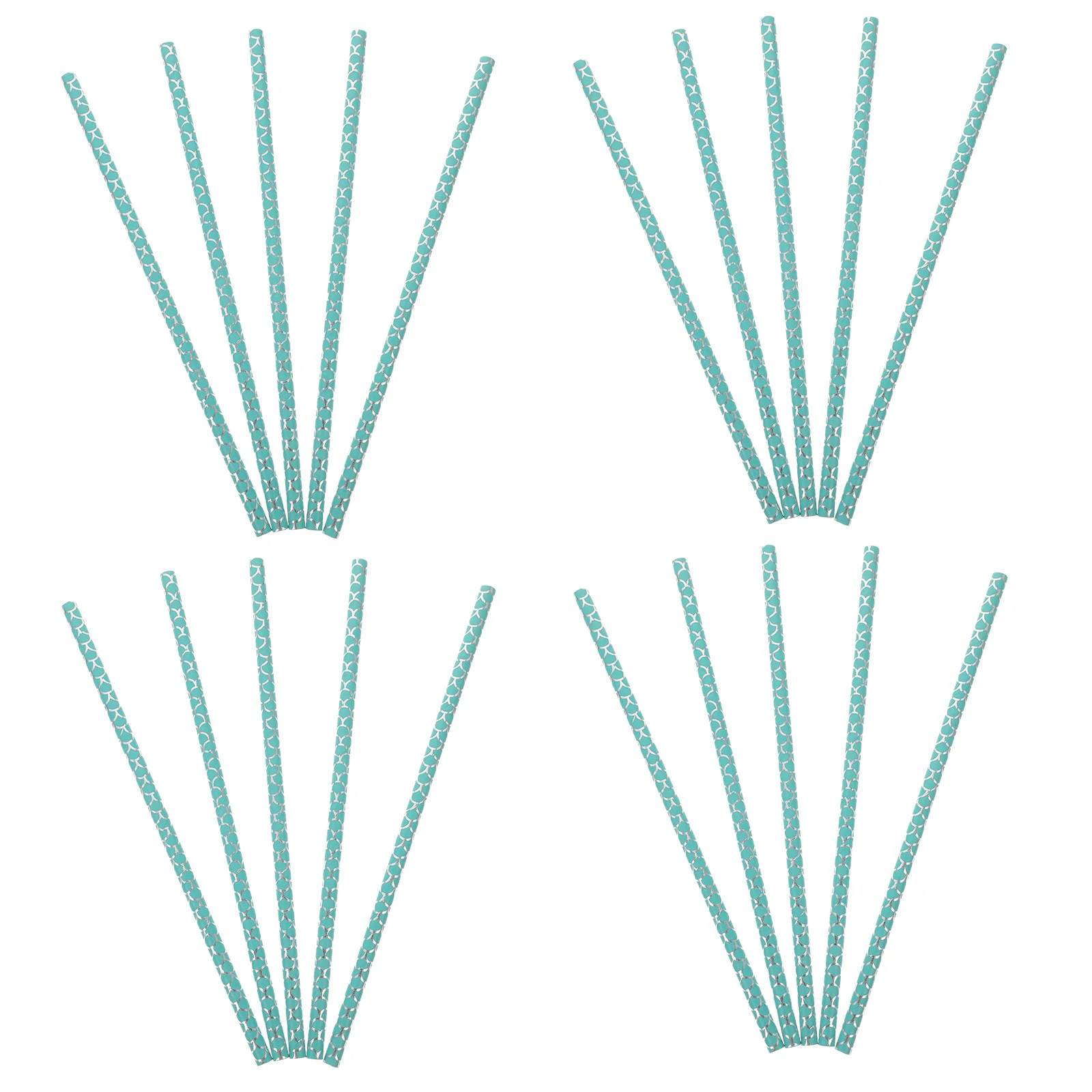 100 Pcs Decorative Straws Paper Drink Straws Party Decoration Disposable Paper Drinking Kitchen Dining Bar