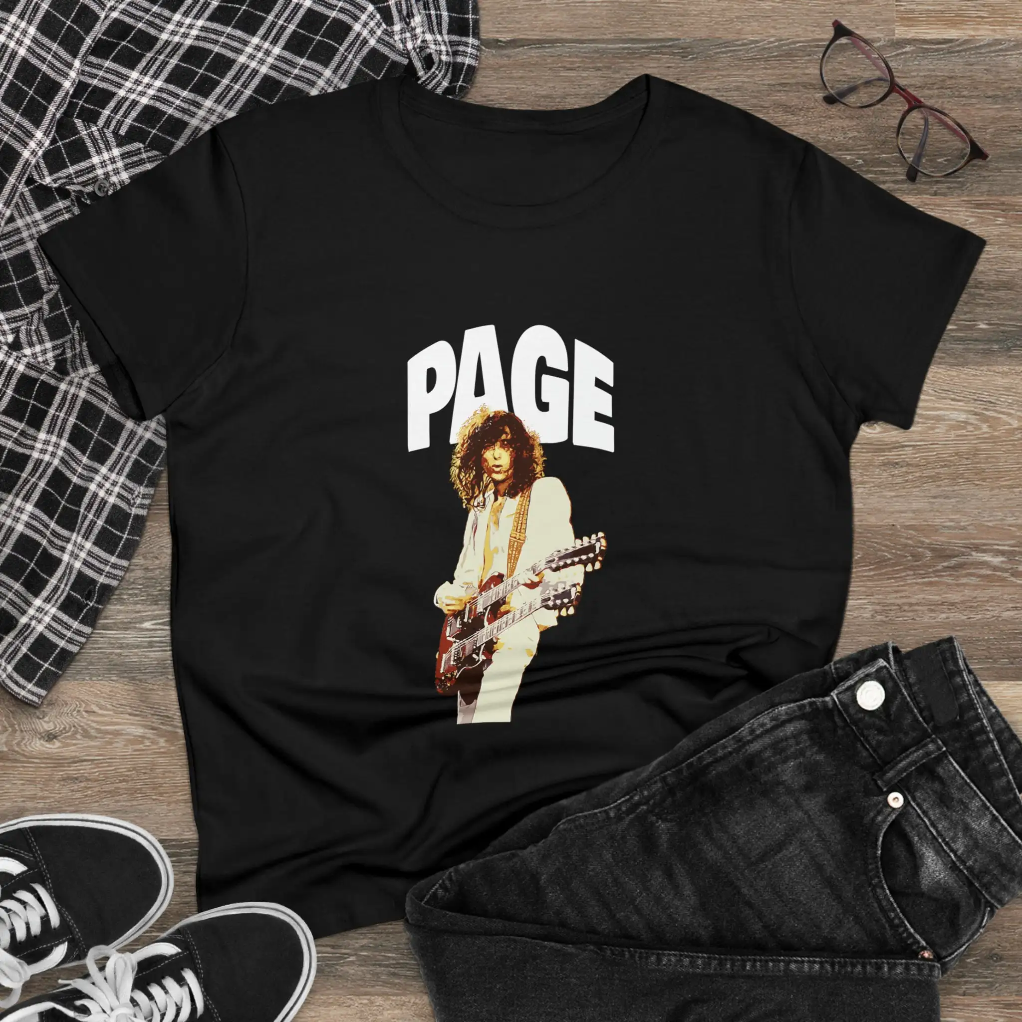 T-shirt Jimmy Page pour femme_voghion.com