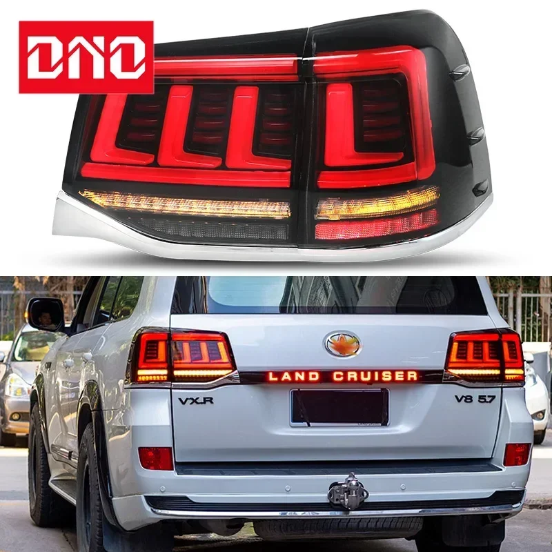 

Car LED Taillight For Toyota Land Cruiser LC200 2016 - 2019 2020 Rear Running Lamp Brake Reverse Dynamic Turn Signal Tail Light