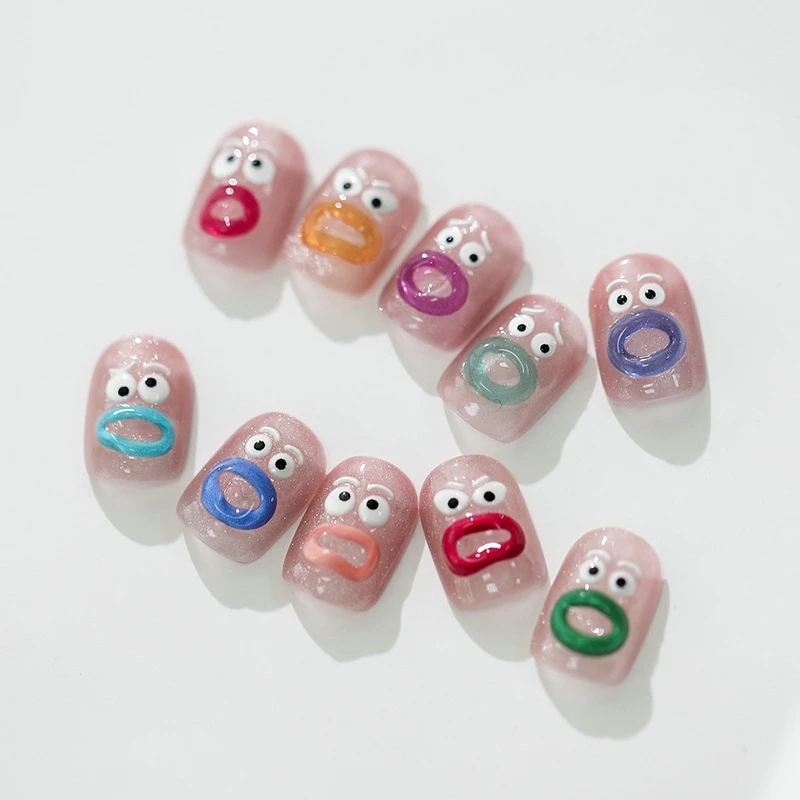 1pc Monster Nail Art Stickers