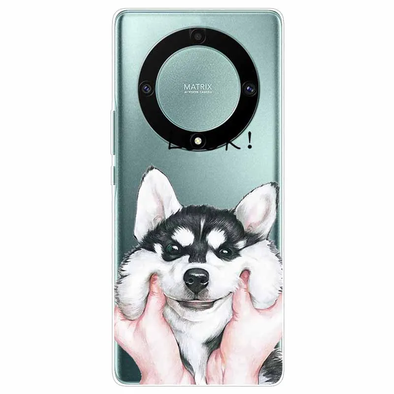 Transparent Cute Soft Silicone TPU Phone Case for Honor Magic 6 Lite 5G - Clear Protective Cover