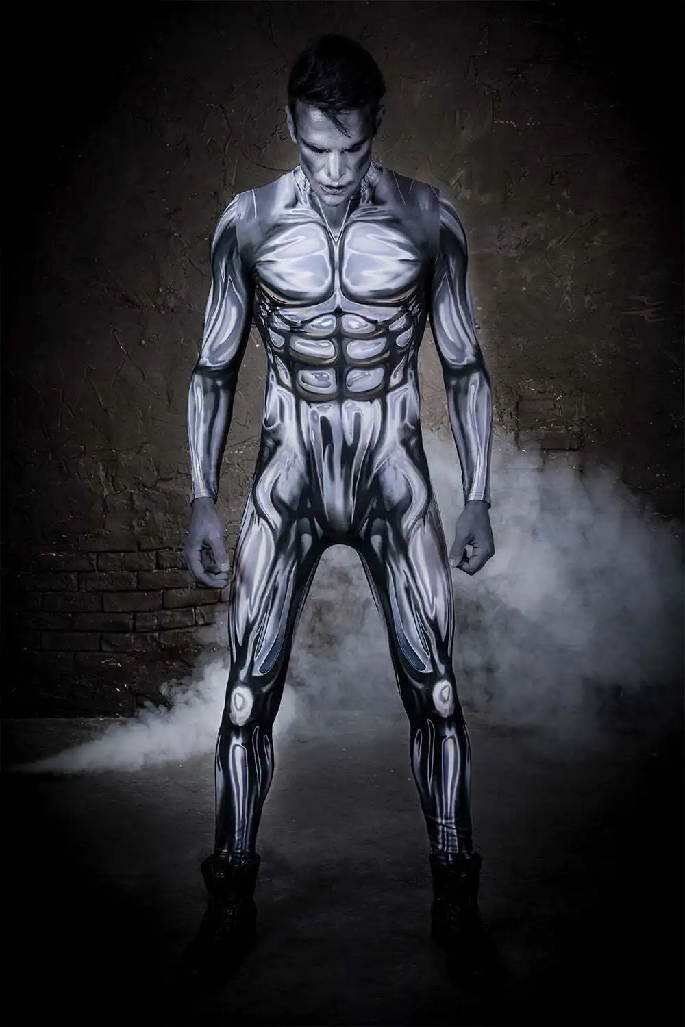 

Halloween Silver Surfer Cosplay Costume Zentai Suit Superhero Bodysuit Adults Kids Party Jumpsuits